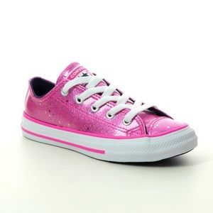 Converse CTAS OX Girl's Glitter Sneakers Pink